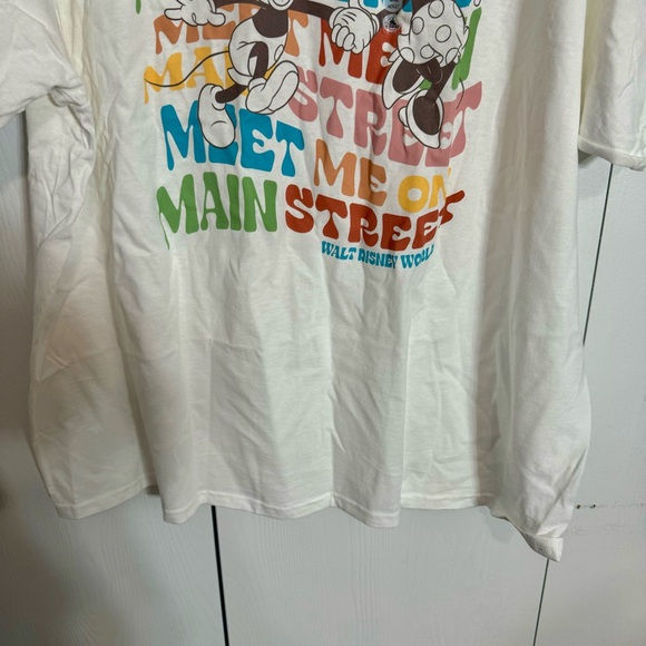NWT. Disney Mickey And Minnie Meet Me On Main Street Adult tee Shirt size: 3X. - Picture 3 of 11